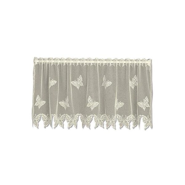 Heritage Lace Heritage Lace 6245E-6024 Butterflies 60 x 24 in. Tier - Ecru 6245E-6024 - main